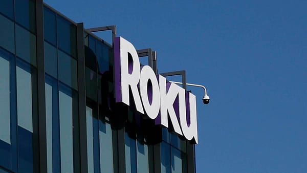 Roku sign on building